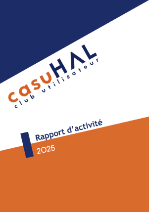 Couverture du rapport d'activité CasuHAL 2025